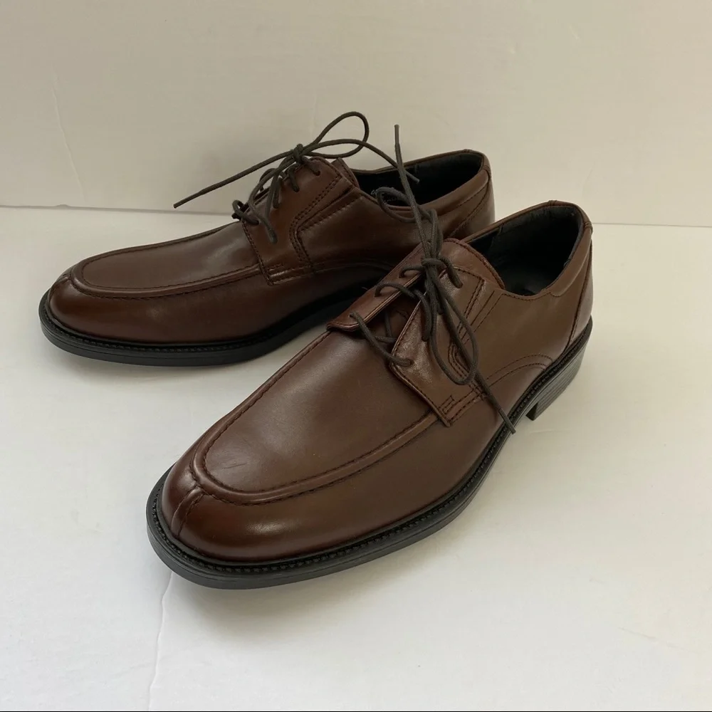 Bostonian No16 Brown Leather Loafer Lace-up 7M Mens